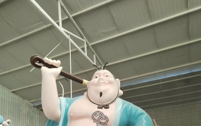 驚艷！2.5米玻璃鋼太乙真人雕塑震撼來襲