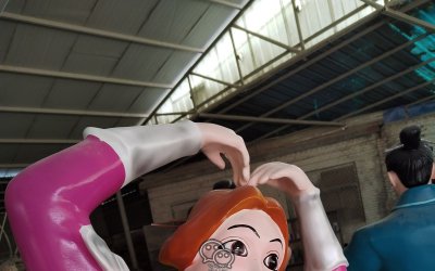1.7米玻璃鋼殷夫人雕塑，驚艷視覺盛宴！